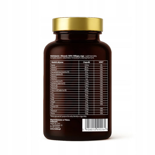 Multiwitamin+ Minerals 100% 100kaps.