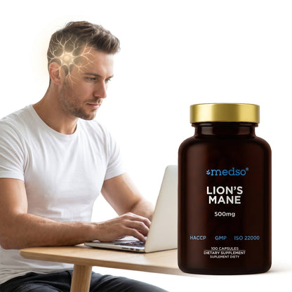 Soplówka Jeżowata Lion's Mane 500mg 100kaps.