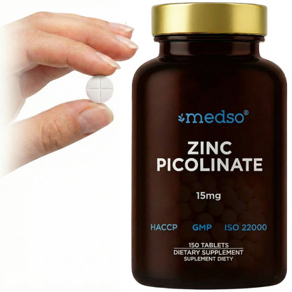 Zinc Picolinate (Pikolinian Cynku) 15mg 150TABL.