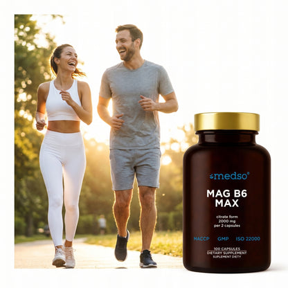 MAG B6 MAX Cytrynian magnezu 100KAPS.