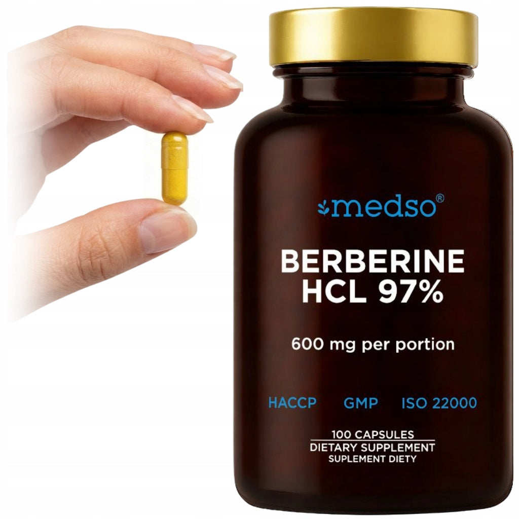 Berberine HCL 97% Berberyna 100kaps.