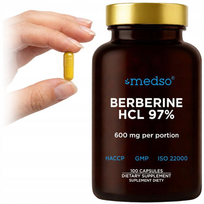 Berberine HCL 97% Berberyna 100kaps.