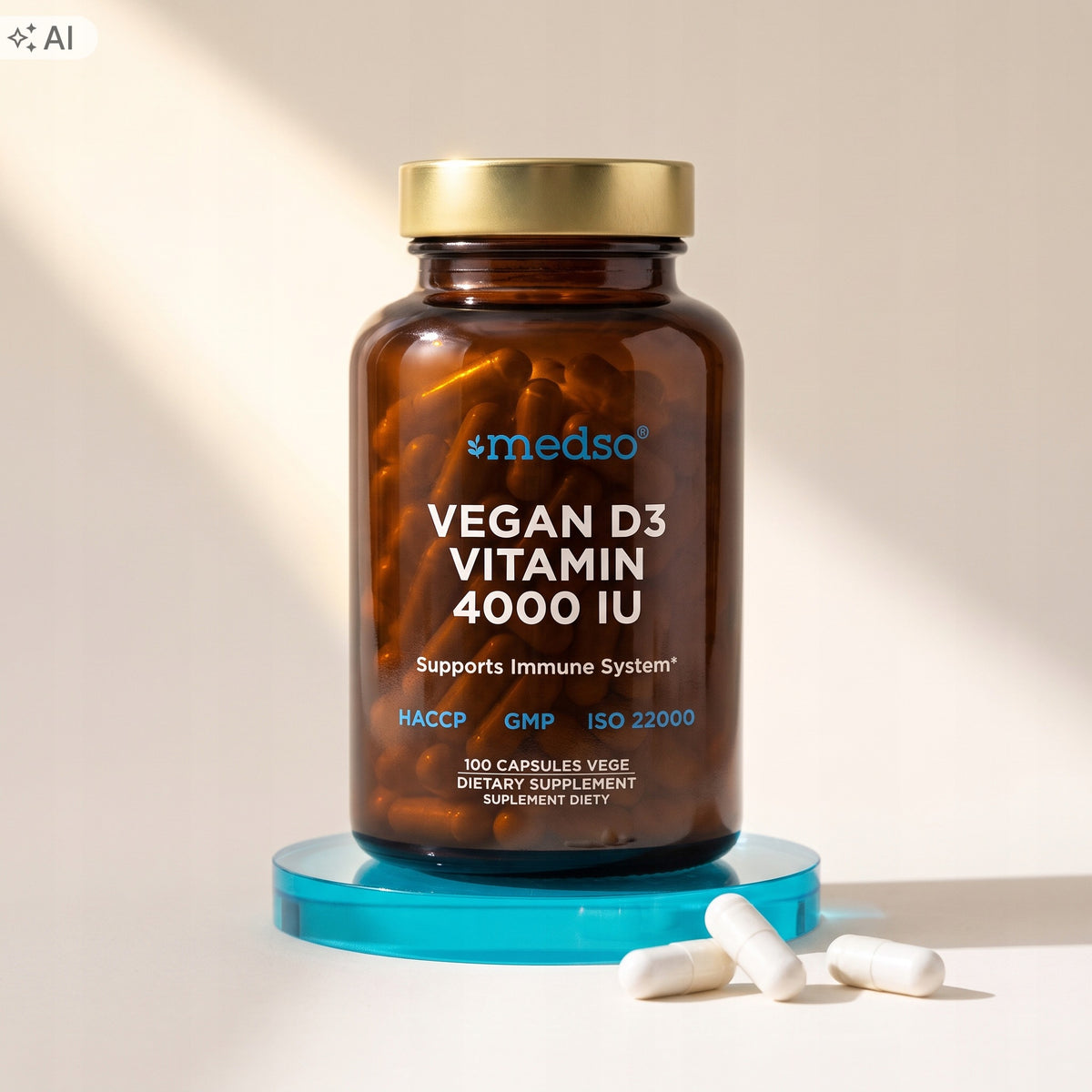 Vegan D3 4000IU 100kaps.