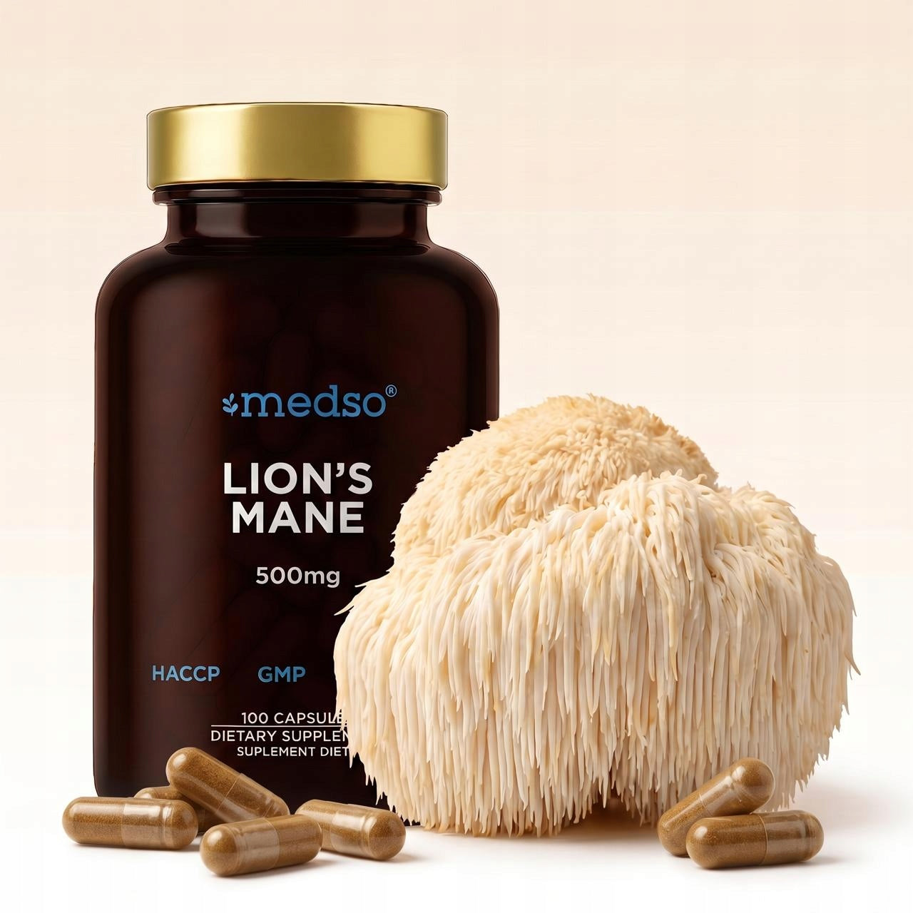 Soplówka Jeżowata Lion's Mane 500mg 100kaps.