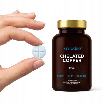 Miedź Chelatowana Chelated Copper 2mg 120tabl.