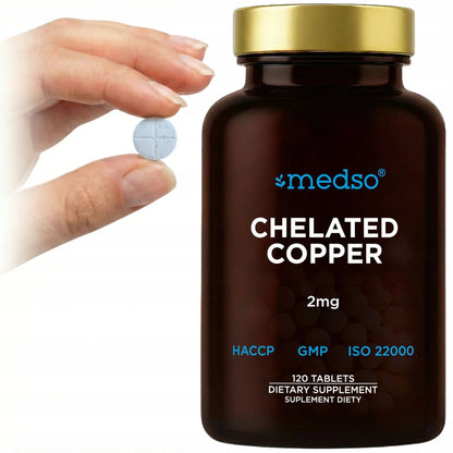 Miedź Chelatowana Chelated Copper 2mg 120tabl.