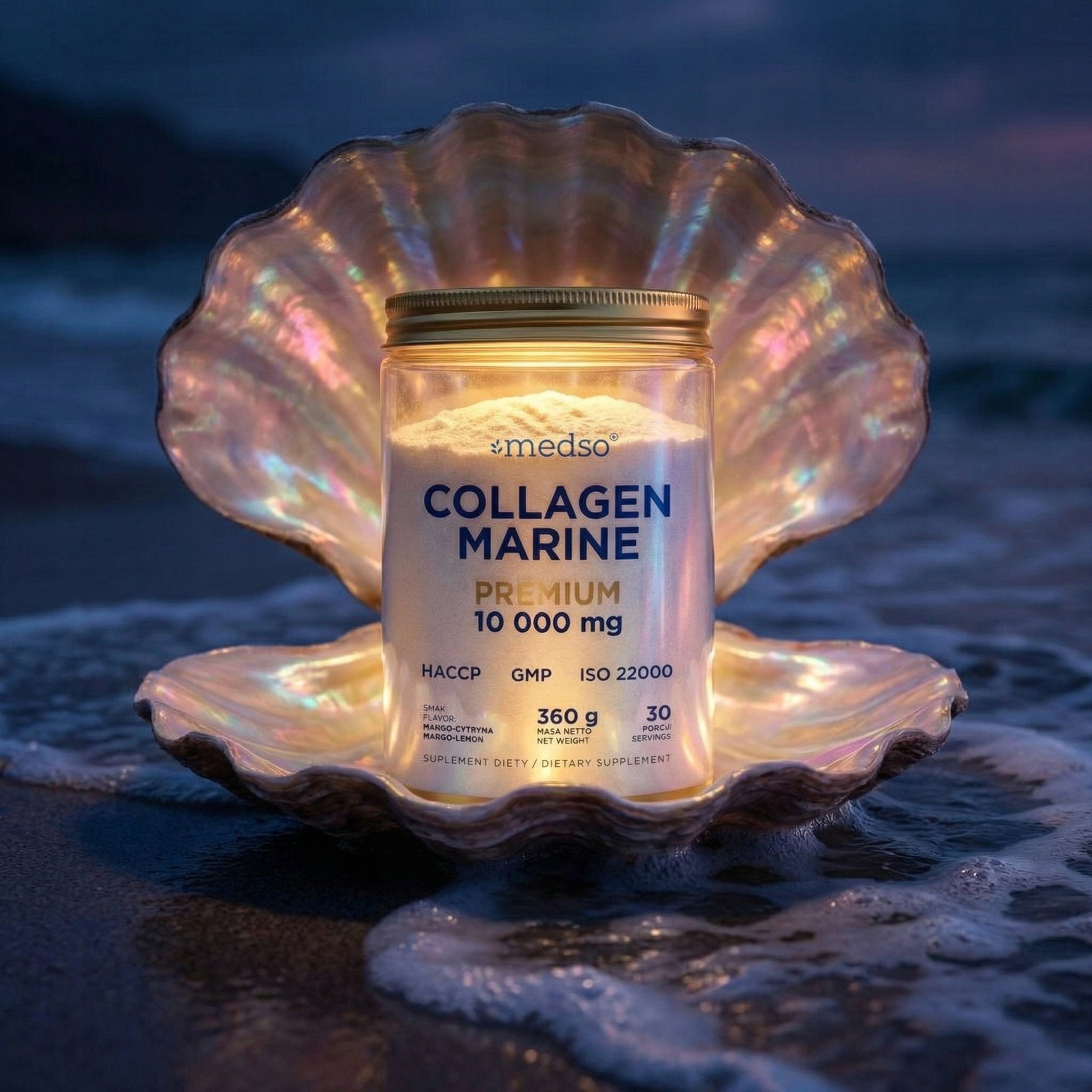 MARINE COLLAGEN KOLAGEN RYBI 10 000 MANGO-CYTRYNA 360G