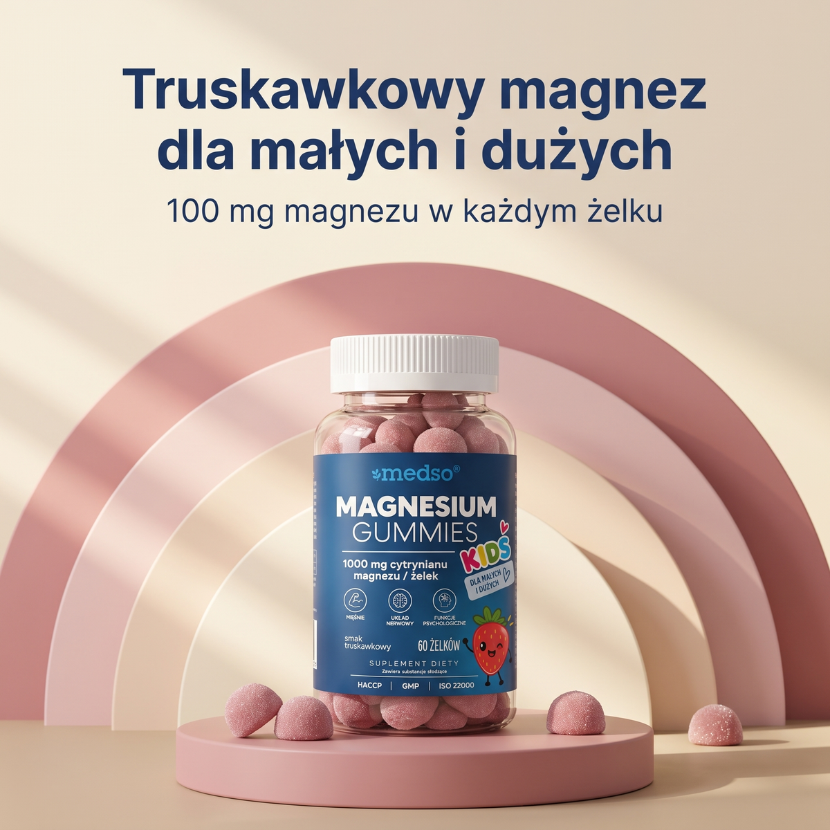 Magnesium Gummies (Żelki z magnezem) 60szt.