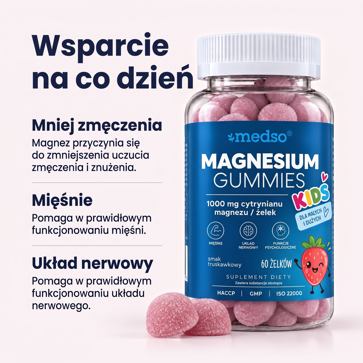 Magnesium Gummies (Żelki z magnezem) 60szt.