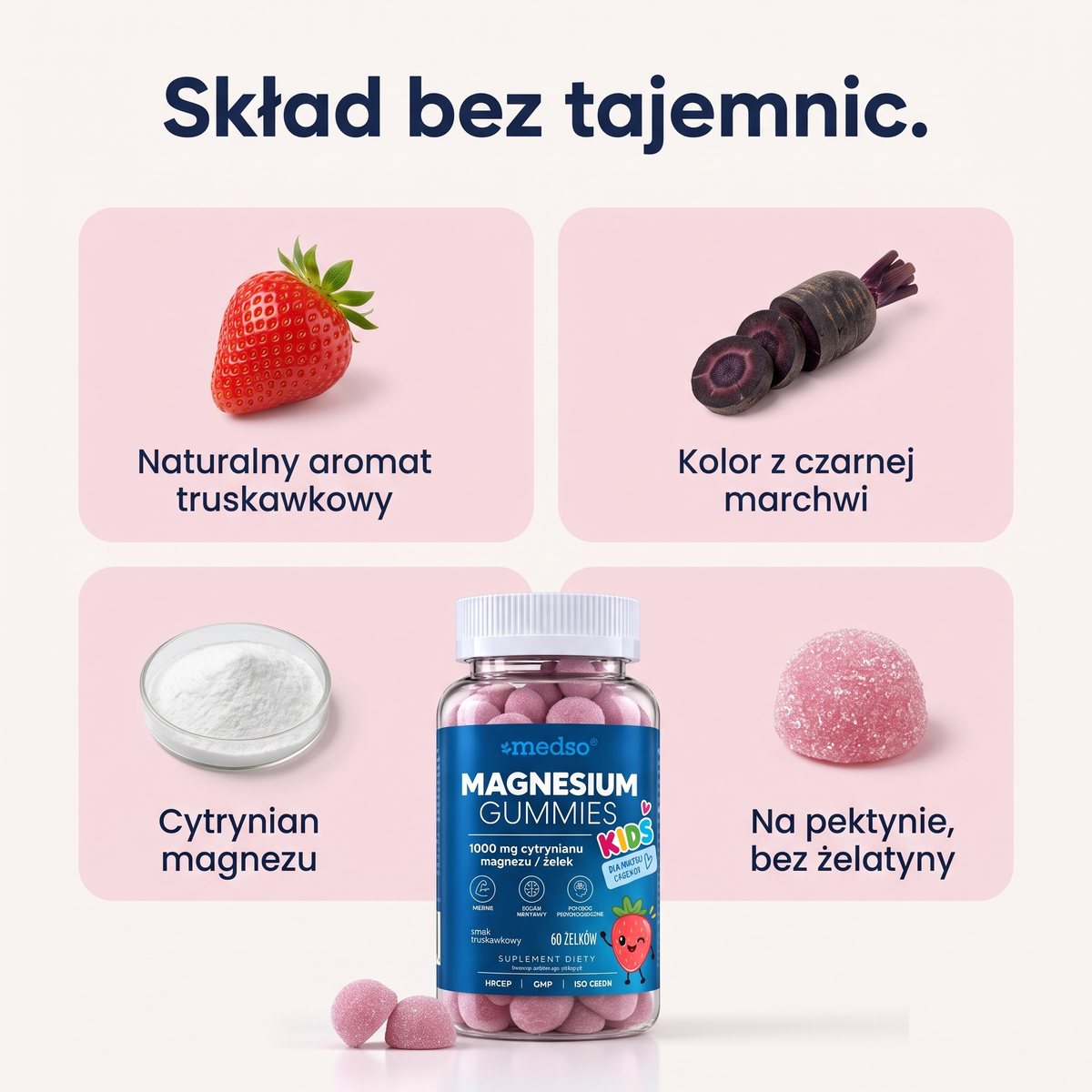 Magnesium Gummies (Żelki z magnezem) 60szt.