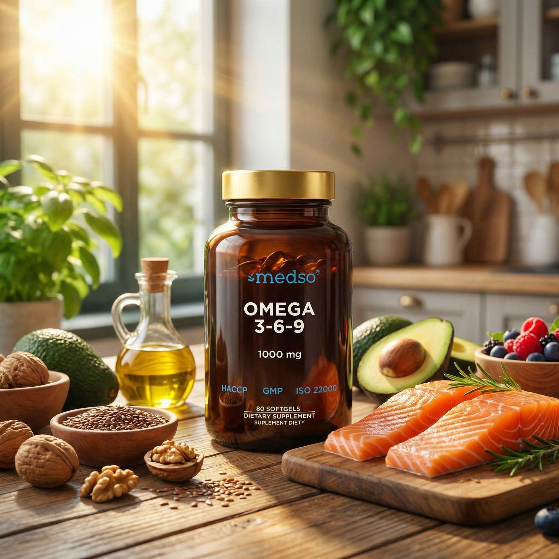 OMEGA 3-6-9 1000mg 80 kaps. Medso