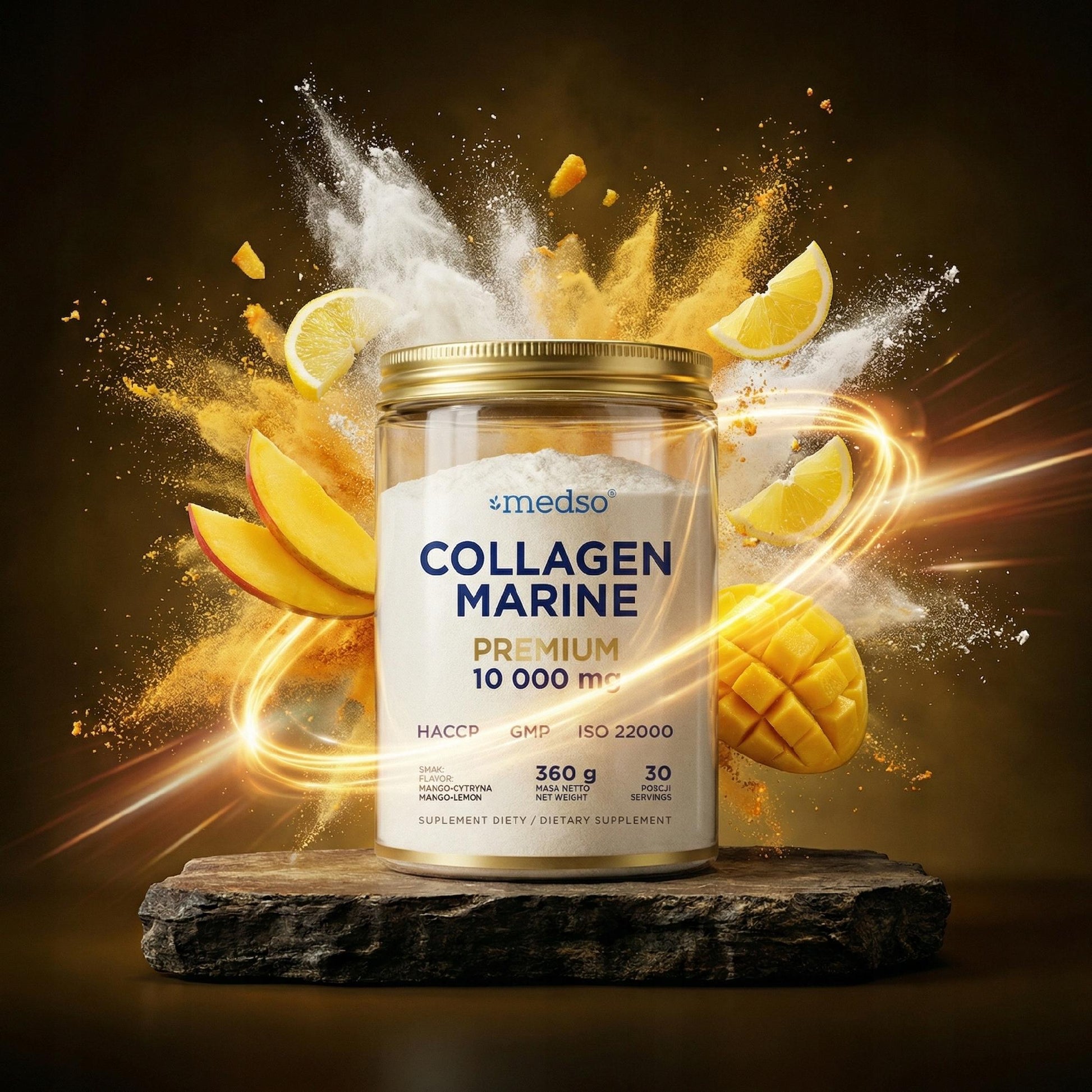MARINE COLLAGEN KOLAGEN RYBI 10 000 MANGO-CYTRYNA 360G