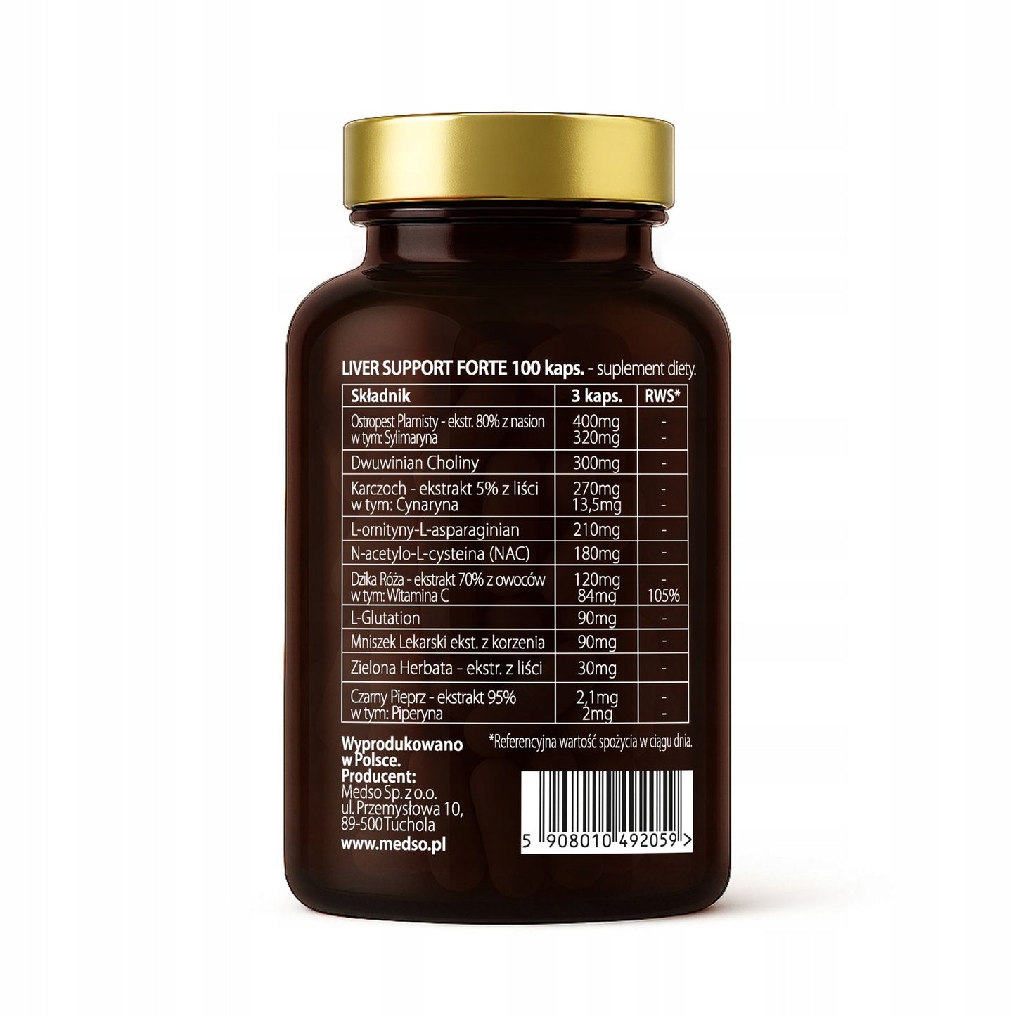 Liver Support Forte (Wsparcie wątroby) 100kaps.