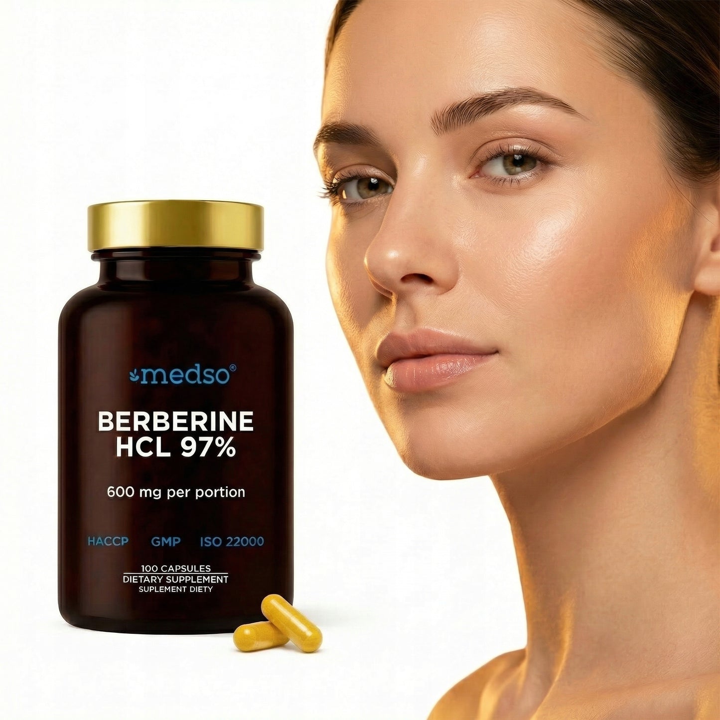 Berberine HCL 97% Berberyna 100kaps.