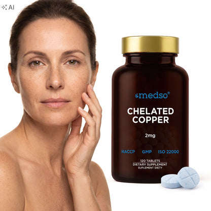 Miedź Chelatowana Chelated Copper 2mg 120tabl.