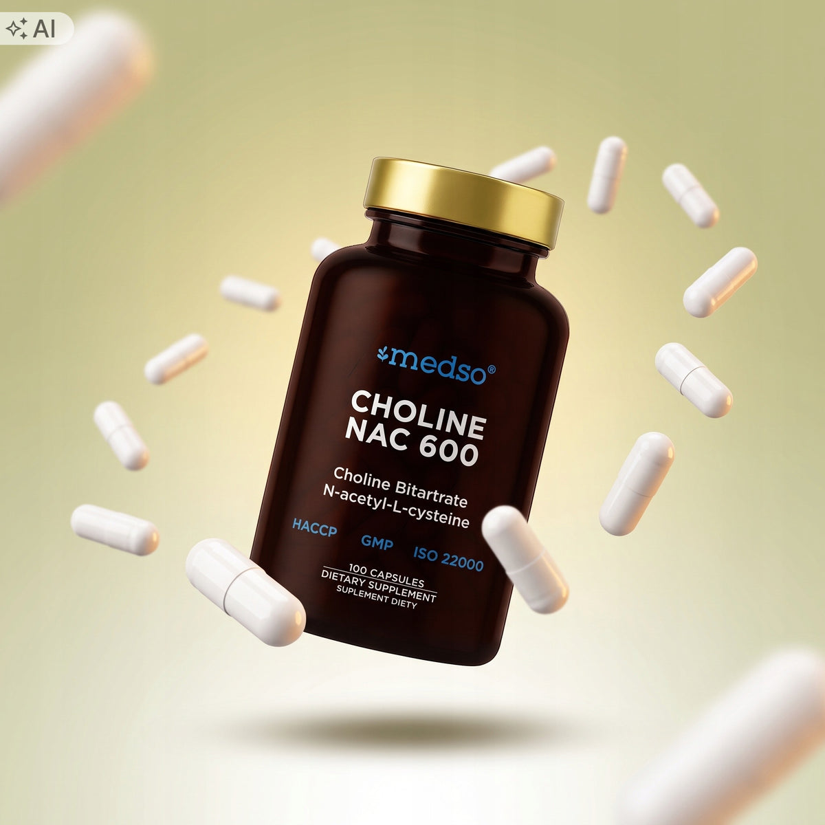 Choline Nac 600 100kaps.
