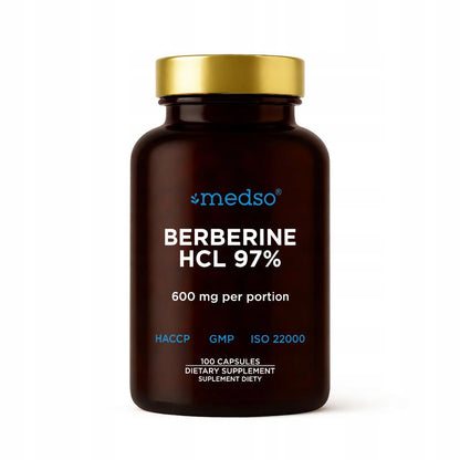 Berberine HCL 97% Berberyna 100kaps.