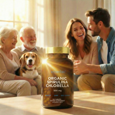 Organic Spirulina Chlorella 500mg 120tabs.