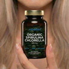 Organic Spirulina Chlorella 500mg 120tabs.